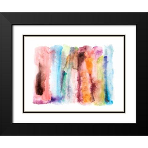 Autumn Sunet Black Modern Wood Framed Art Print with Double Matting by Orlov, Irena