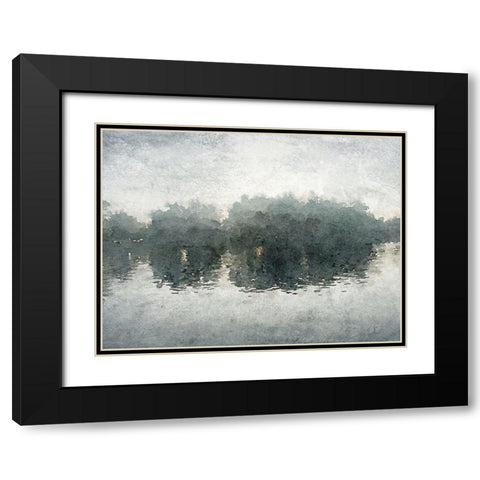 Marine Landscape Black Modern Wood Framed Art Print with Double Matting by Orlov, Irena