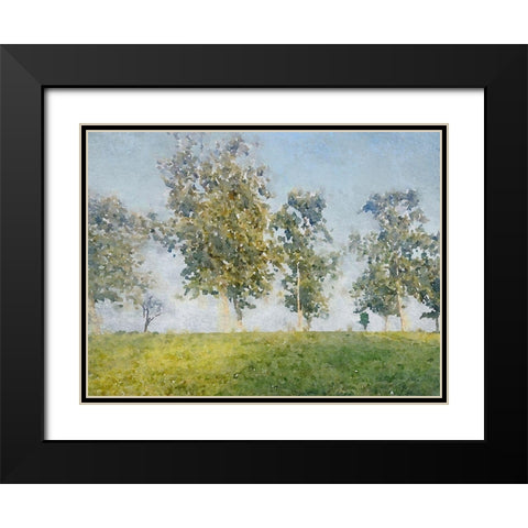 Forest Landscape II Black Modern Wood Framed Art Print with Double Matting by Orlov, Irena