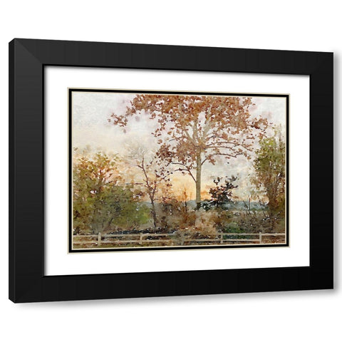 Quiet place I Black Modern Wood Framed Art Print with Double Matting by Orlov, Irena