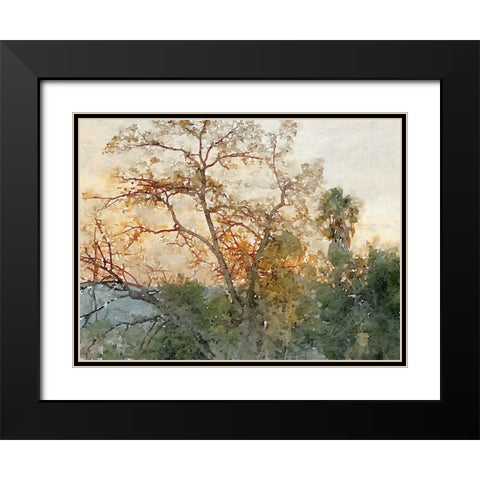 Quiet place II Black Modern Wood Framed Art Print with Double Matting by Orlov, Irena