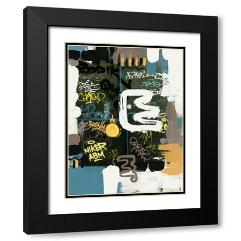 Space For Words Black Modern Wood Framed Art Print with Double Matting by Orlov, Irena