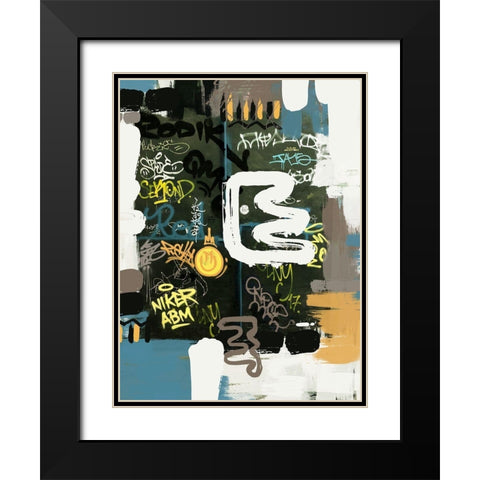Space For Words Black Modern Wood Framed Art Print with Double Matting by Orlov, Irena