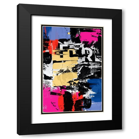 Colour Crush  Black Modern Wood Framed Art Print with Double Matting by Orlov, Irena