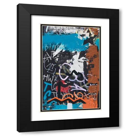 Word On The Street I Black Modern Wood Framed Art Print with Double Matting by Orlov, Irena
