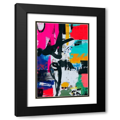 Colour Factory II Black Modern Wood Framed Art Print with Double Matting by Orlov, Irena