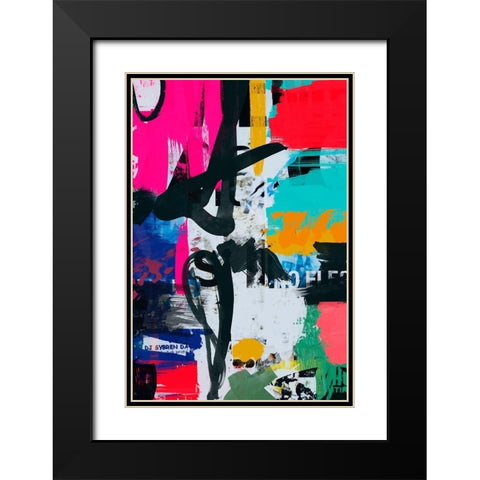 Colour Factory II Black Modern Wood Framed Art Print with Double Matting by Orlov, Irena