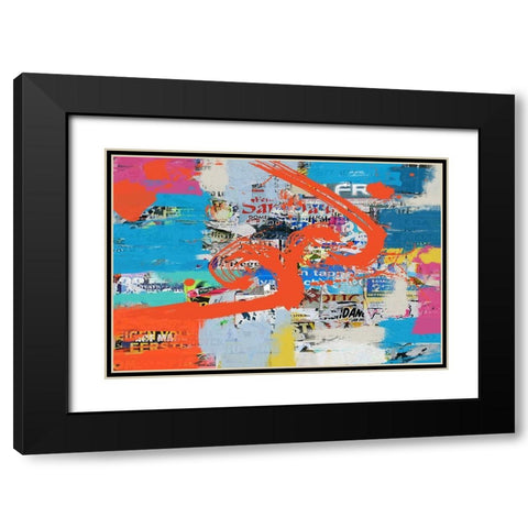 Doesnt Mean Anything Black Modern Wood Framed Art Print with Double Matting by Orlov, Irena