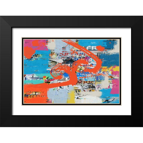 Doesnt Mean Anything Black Modern Wood Framed Art Print with Double Matting by Orlov, Irena
