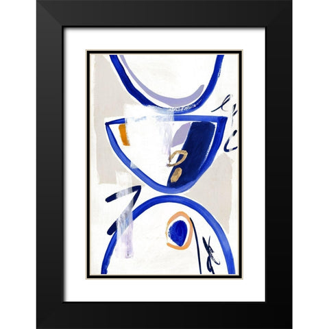 Reunion  Black Modern Wood Framed Art Print with Double Matting by Sozi