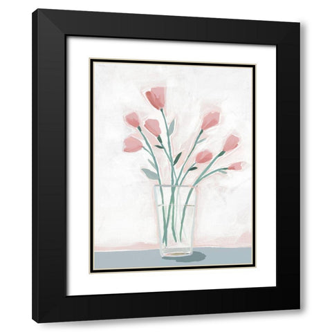 For the Spring Nymph Black Modern Wood Framed Art Print with Double Matting by Sozi