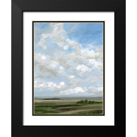 Endless Sky Black Modern Wood Framed Art Print with Double Matting by Walsh, Nicole