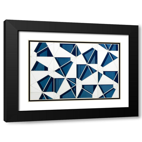 Vangindertael - Puzzle Black Modern Wood Framed Art Print with Double Matting by Vangindertael