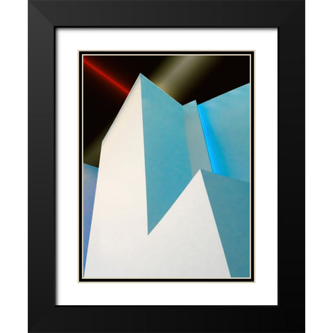 Vangindertael - Laser and Neon Black Modern Wood Framed Art Print with Double Matting by Vangindertael