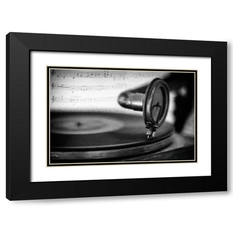 Schwarz - Vivace Black Modern Wood Framed Art Print with Double Matting by Schwarz