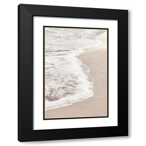 Studio III - Beach 006 Black Modern Wood Framed Art Print with Double Matting by Studio III