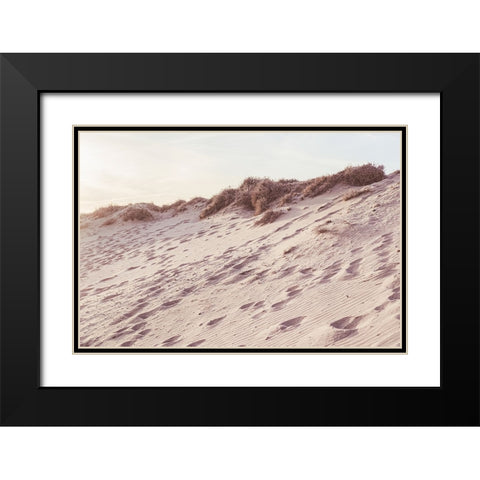 Studio III - Beach 008 Black Modern Wood Framed Art Print with Double Matting by Studio III