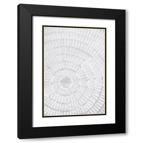 Studio III - Pattern Plate II  Black Modern Wood Framed Art Print with Double Matting by Studio III