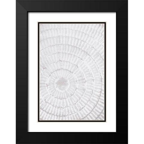 Studio III - Pattern Plate II  Black Modern Wood Framed Art Print with Double Matting by Studio III