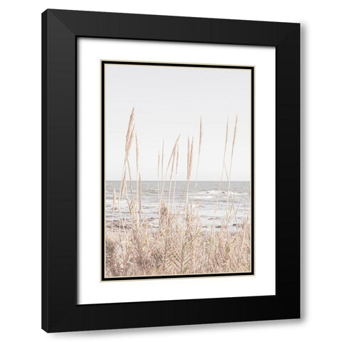 Studio III - Beach Vass 001 Black Modern Wood Framed Art Print with Double Matting by Studio III