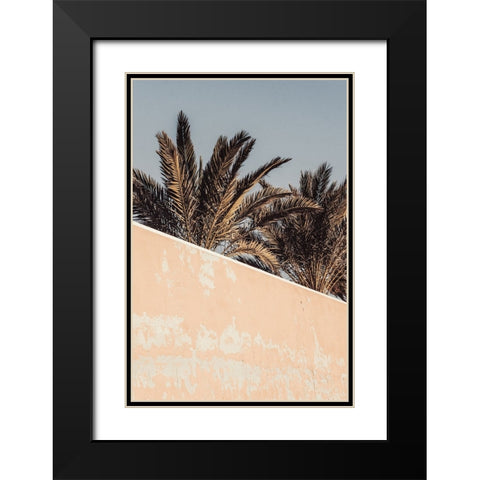 Studio III - Palm  Black Modern Wood Framed Art Print with Double Matting by Studio III