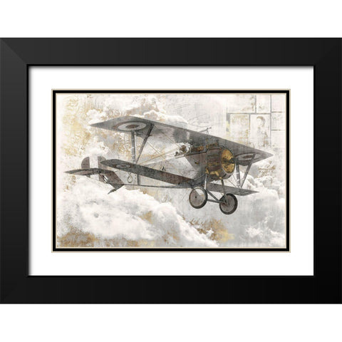 Airplane I  Black Modern Wood Framed Art Print with Double Matting by Roozbeh