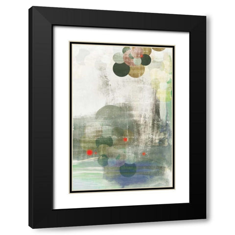 Spherical I Black Modern Wood Framed Art Print with Double Matting by PI Studio