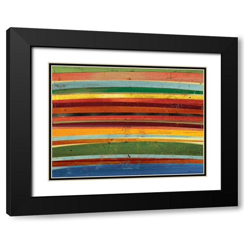 Against the Grain Black Modern Wood Framed Art Print with Double Matting by PI Studio