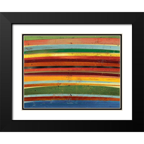 Against the Grain Black Modern Wood Framed Art Print with Double Matting by PI Studio
