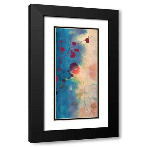 Bliss Black Modern Wood Framed Art Print with Double Matting by PI Studio