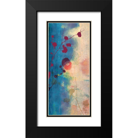 Bliss Black Modern Wood Framed Art Print with Double Matting by PI Studio