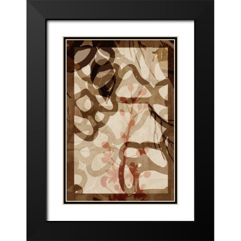 Bedrock Black Modern Wood Framed Art Print with Double Matting by PI Studio