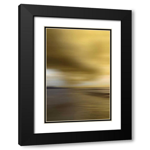 All Aglow Black Modern Wood Framed Art Print with Double Matting by PI Studio