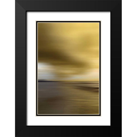 All Aglow Black Modern Wood Framed Art Print with Double Matting by PI Studio