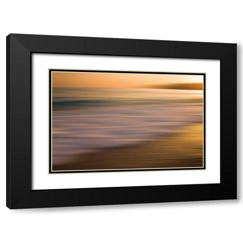 Brilliant Black Modern Wood Framed Art Print with Double Matting by PI Studio