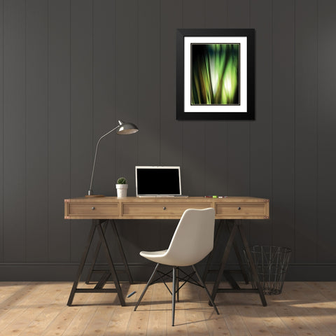 Organic I Black Modern Wood Framed Art Print with Double Matting by PI Studio