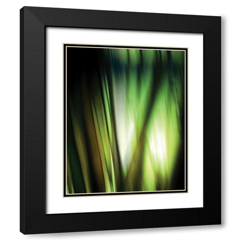 Organic I Black Modern Wood Framed Art Print with Double Matting by PI Studio