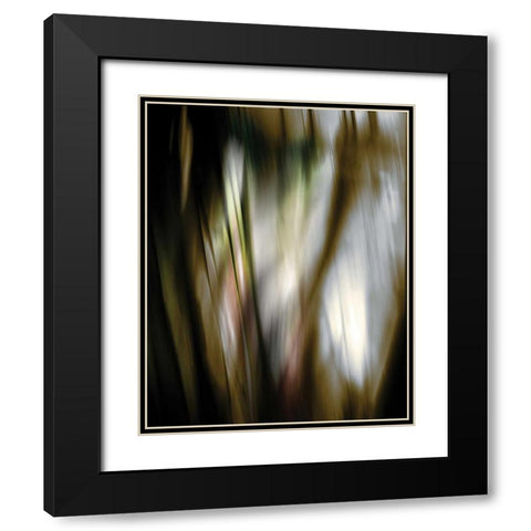 Organic III Black Modern Wood Framed Art Print with Double Matting by PI Studio