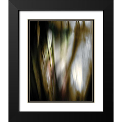 Organic III Black Modern Wood Framed Art Print with Double Matting by PI Studio