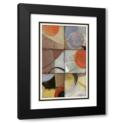 Hole in  I Black Modern Wood Framed Art Print with Double Matting by PI Studio
