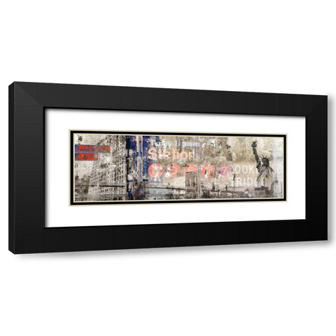 Cube 8 Black Modern Wood Framed Art Print with Double Matting by PI Studio