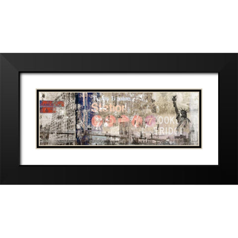 Cube 8 Black Modern Wood Framed Art Print with Double Matting by PI Studio