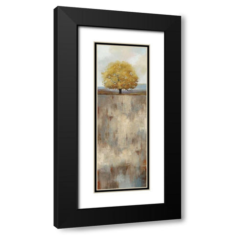 Out of the Blue II Black Modern Wood Framed Art Print with Double Matting by PI Studio