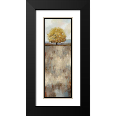 Out of the Blue II Black Modern Wood Framed Art Print with Double Matting by PI Studio