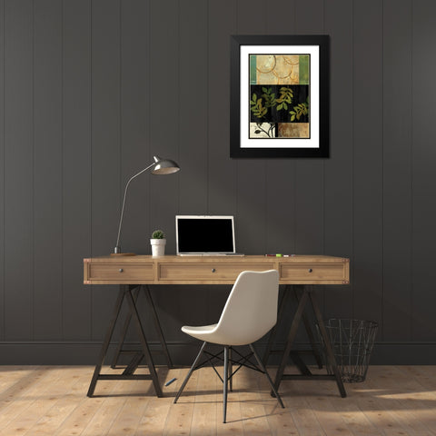Tall Tail Black Modern Wood Framed Art Print with Double Matting by PI Studio