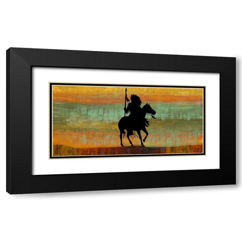 Big Shadow Black Modern Wood Framed Art Print with Double Matting by PI Studio