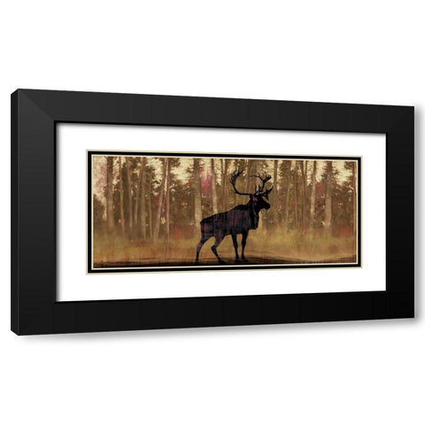 Cold Pine Black Modern Wood Framed Art Print with Double Matting by PI Studio