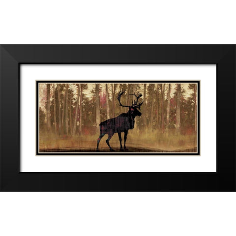 Cold Pine Black Modern Wood Framed Art Print with Double Matting by PI Studio