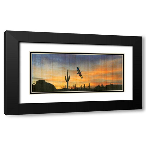 Looking Tree Black Modern Wood Framed Art Print with Double Matting by PI Studio