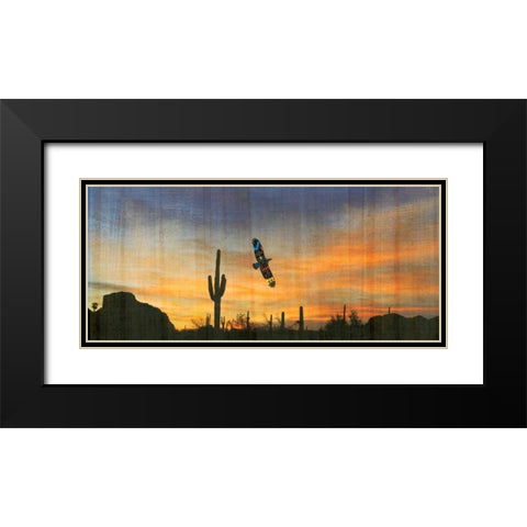 Looking Tree Black Modern Wood Framed Art Print with Double Matting by PI Studio